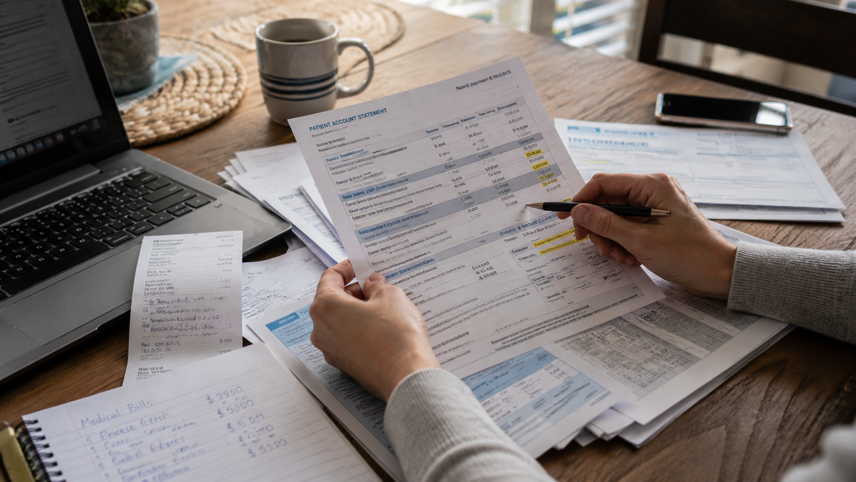 Reviewing a medical bill